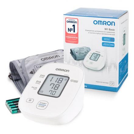 ОМРОН (OMRON) ПРИБОР (ТОНОМЕТР) ИЗМ. АРТ. ДАВЛЕНИЯ АВТОМАТ M1 BASIC (RU)