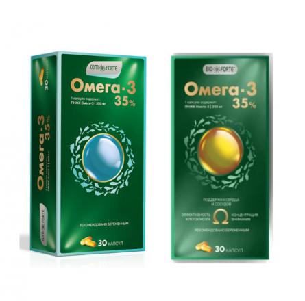 BIOFORTE/COMFORTE ОМЕГА-3 35% капс. 1400 мг №30