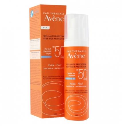 АВЕН (AVENE) EAU THERMALE ФЛЮИД ДЛЯ ЛИЦА СОЛНЦЕЗАЩИТНЫЙ 50 мл SPF50+