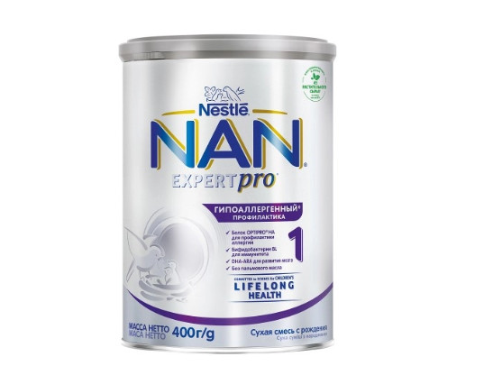НАН (NAN) EXPERTPRO СМЕСЬ СУХАЯ ГИПОАЛЛЕРГЕННАЯ с рождения 400 гр