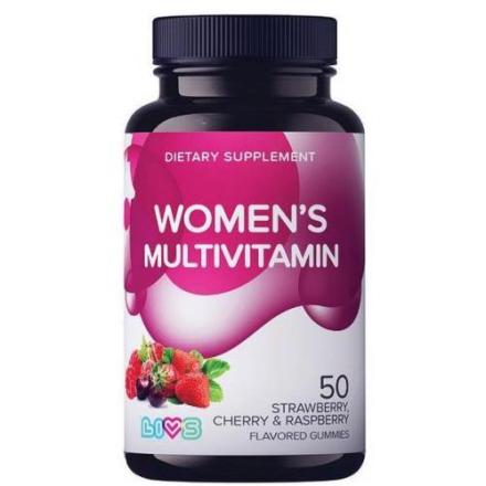 LIVS КОМПЛЕКС МУЛЬТИВИТАМИНОВ ДЛЯ ЖЕНЩИН пастилки фрукты/ягоды №50