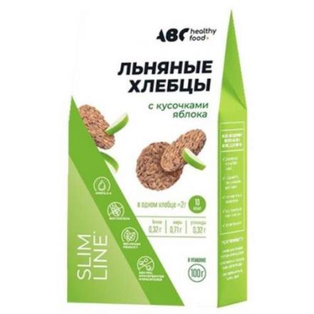 АВС ХЭЛСИ ФУД ХЛЕБЦЫ ЛЬНЯНЫЕ яблоко 100 гр