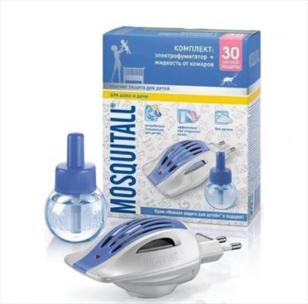 МОСКИТОЛ НЕЖНАЯ ЗАЩИТА НАБОР 30 ночей (жидкость + электроприбор)