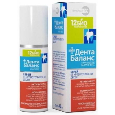 ДЕНТАБАЛАНС СПРЕЙ ДЛЯ ПОЛОСТИ РТА 40 мл от кровоточивости десен