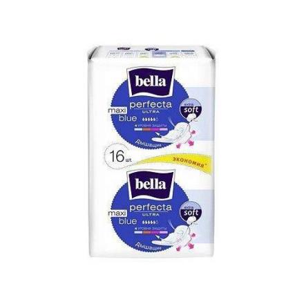 БЕЛЛА ПРОКЛАДКИ ПЕРФЕКТА УЛЬТРА ГОЛУБЫЕ МАКСИ №16