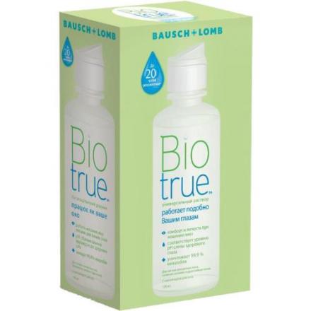 РАСТВОР ДЛЯ ЛИНЗ BAUSCH+LOMB BIO TRUE 120 мл