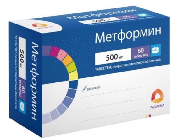 МЕТФОРМИН РАФАРМА табл. п/о плен. 500 мг №60