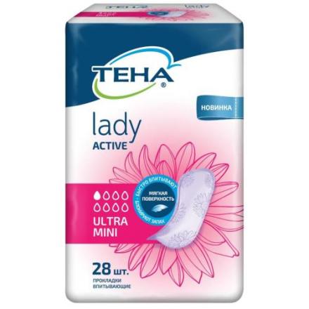 ТЕНА ПРОКЛАДКИ ЖЕНСКИЕ ПРИ НЕДЕРЖАНИИ LADY АКТИВ УЛЬТРА МИНИ №28