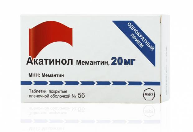 АКАТИНОЛ МЕМАНТИН табл. п/о плен. 20 мг №56