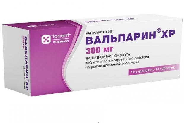 ВАЛЬПАРИН ХР табл. пролонг. п/о 300 мг №100