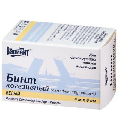 БИНТ КОГЕЗИВНЫЙ 6см х 4м