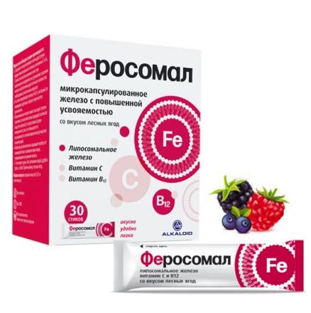 ФЕРОСОМАЛ пор. внутр. пак.-стик №30