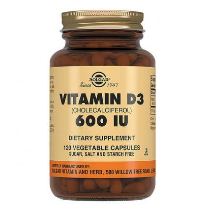 СОЛГАР ВИТАМИН Д3 капс. 600 МЕ №120