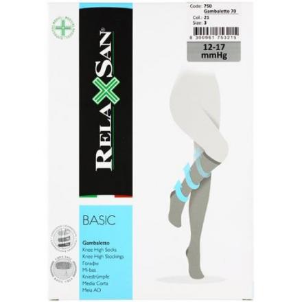 ГОЛЬФЫ КОМПРЕССИОННЫЕ РЕЛАКСАН 70 DEN телесный р.3