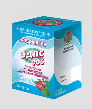 ЭДАС-906 (КАРДИАЛГИН) гранулы гомеопатич. 20 гр