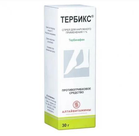 ТЕРБИКС спрей наруж. 1% фл. 30 гр