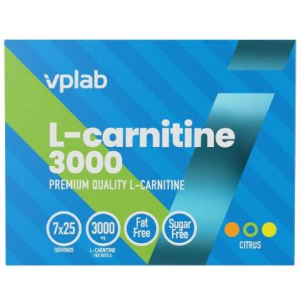 VPLAB L-КАРНИТИН 3000 напиток цитрус фл. 25 мл №7