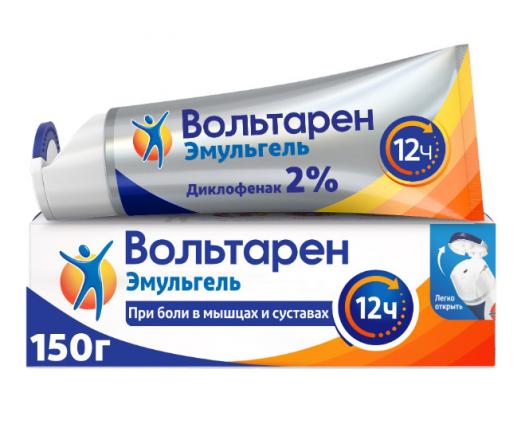 ВОЛЬТАРЕН ЭМУЛЬГЕЛЬ гель 2% 150 гр