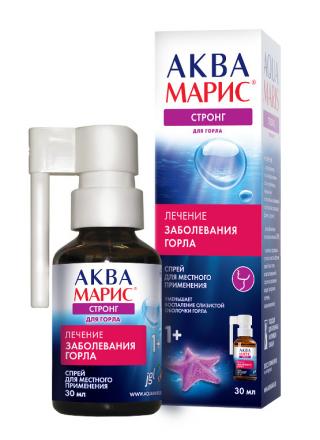АКВА МАРИС СТРОНГ спрей наруж. для горла фл.-доз 30 мл