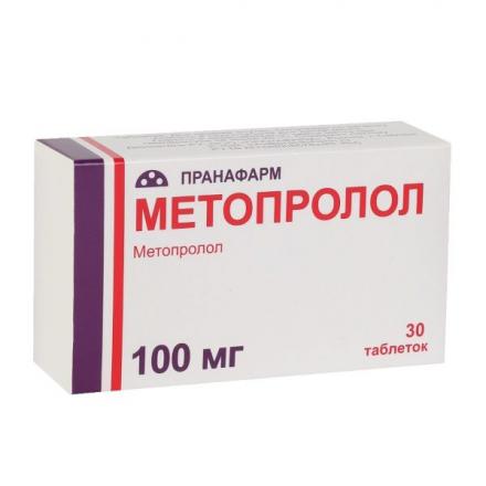 МЕТОПРОЛОЛ ПРАНА табл. 100 мг №30