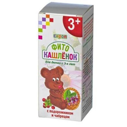 ФИТОУСПОКОВЕНОК МИШУТКА сироп д/детей фл. 100 мл