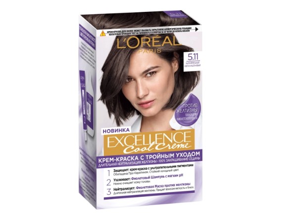 ЛОРЕАЛЬ ЭКСЕЛАНС КРЕМ-КРАСКА ДЛЯ ВОЛОС 5.11