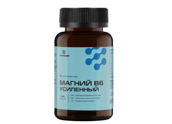 МАГНИЙ В6 УСИЛЕННЫЙ ЛЕТОФАРМ капс. №120