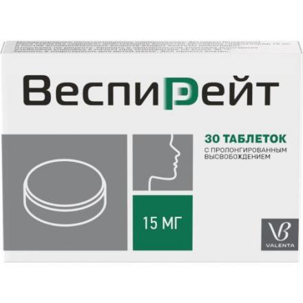 ВЕСПИРЕЙТ табл. пролонг. 15 мг №30
