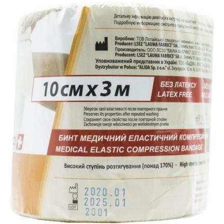 БИНТ ЭЛАСТИЧНЫЙ ВР ЛАУМА 10см х 3м
