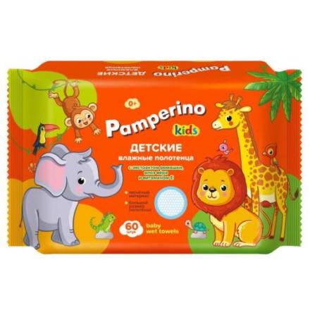 ПАМПЕРИНО ПОЛОТЕНЦА ВЛАЖНЫЕ №60 ромашка/алоэ вера/вит.Е