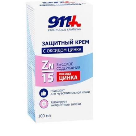 911 PROFESSIONAL SANITIZING КРЕМ ДЛЯ КОЖИ 100 мл защитный