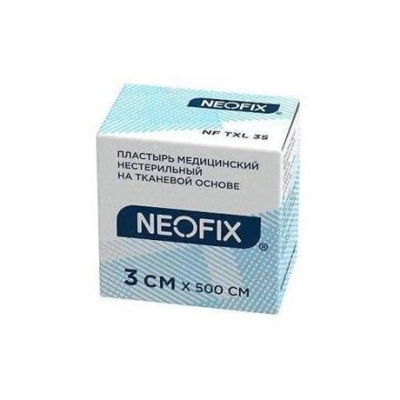 ЛЕЙКОПЛАСТЫРЬ РУЛОННЫЙ NEOFIX тканевая основа 3см х 500см
