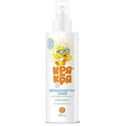 КРЯ-КРЯ СПРЕЙ СОЛНЦЕЗАЩИТНЫЙ ДЕТСКИЙ 200 мл SPF 25 календула