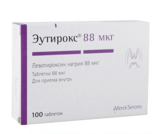 ЭУТИРОКС табл. 88 мкг №100