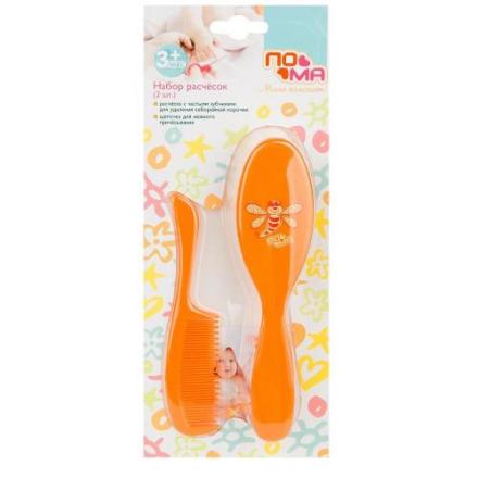 ПОМА НАБОР РАСЧЕСОК 2918 (расческа + щетка)