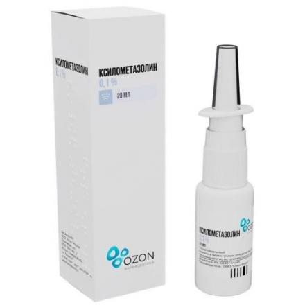 КСИЛОМЕТАЗОЛИН ОЗОН спрей назал. 0,1% фл. 20 мл