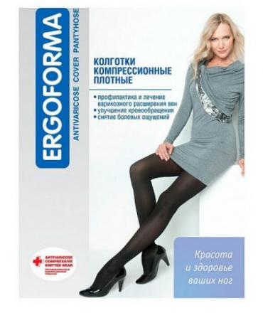 КОЛГОТКИ КОМПРЕССИОННЫЕ АТЛЕТИКА черный 1 класс компр. р.5