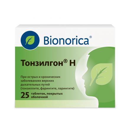 ТОНЗИЛГОН Н табл. п/о №25