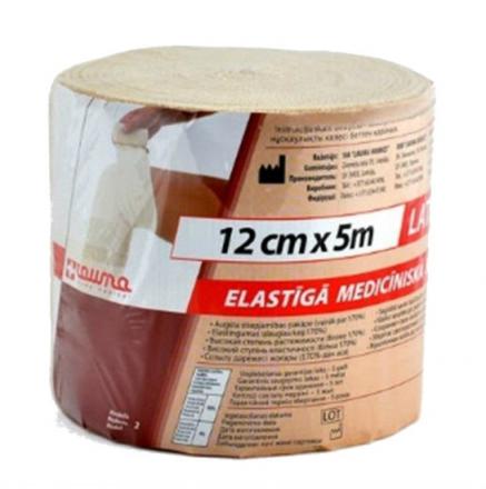БИНТ ЭЛАСТИЧНЫЙ ВР ЛАУМА 12см х 5м