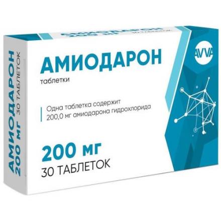 АМИОДАРОН АВВА РУС табл. 200 мг №30