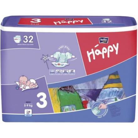 БЕЛЛА ХЕППИ ПОДГУЗНИКИ ДЕТСКИЕ 5-9 кг №32