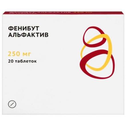 ФЕНИБУТ АЛЬФАКТИВ табл. 250 мг №20