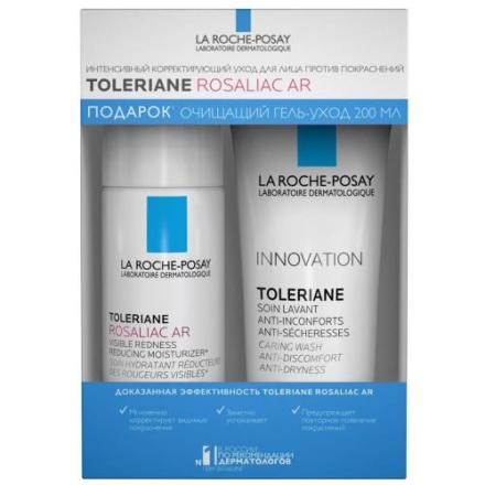 ЛЯ РОШ ПОЗЕ (LA ROCHE-POSAY) ТОЛЕРАН РОЗАЛИАК AR НАБОР (уход д/лица 40мл + гель 195мл)