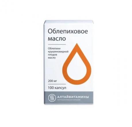 ОБЛЕПИХОВОЕ МАСЛО капс. 200 мг №100