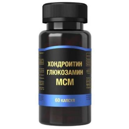 ХОНДРОИТИН+ГЛЮКОЗАМИН+МСМ капс. №60