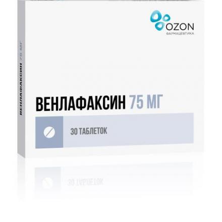 ВЕНЛАФАКСИН ОЗОН табл. 75 мг №30