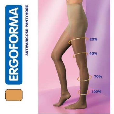 КОЛГОТКИ КОМПРЕССИОННЫЕ ERGOFORMA телесный 2 класс компр. р.4