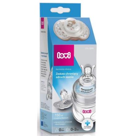 КАНПОЛ LOVI НАБОР ДЛЯ КОРМЛЕНИЯ (бут. 150 мл + пустышка)