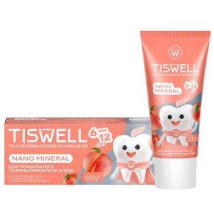 TISWELL ЗУБНАЯ ПАСТА ДЕТСКАЯ 60 гр нежный персик