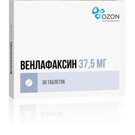 ВЕНЛАФАКСИН ОЗОН табл. 37,5 мг №30